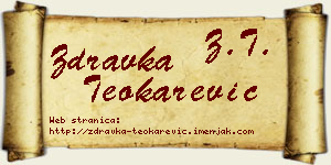 Zdravka Teokarević vizit kartica